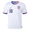 Maillot de Supporter Etats-Unis Pulisic 10 Domicile 2024 Pour Homme